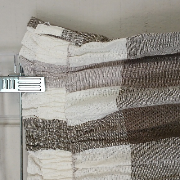 Versona NWT Checkered Plaid Linen Blend High Rise Pull On Shorts Size Large - Picture 5 of 9